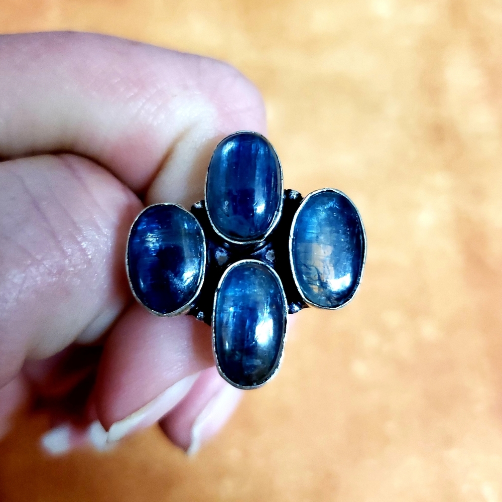 New Kyanite 925 Silver Ring.